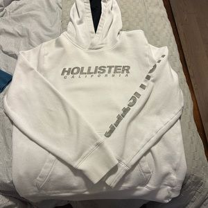 Hollister white light hoodie for men
